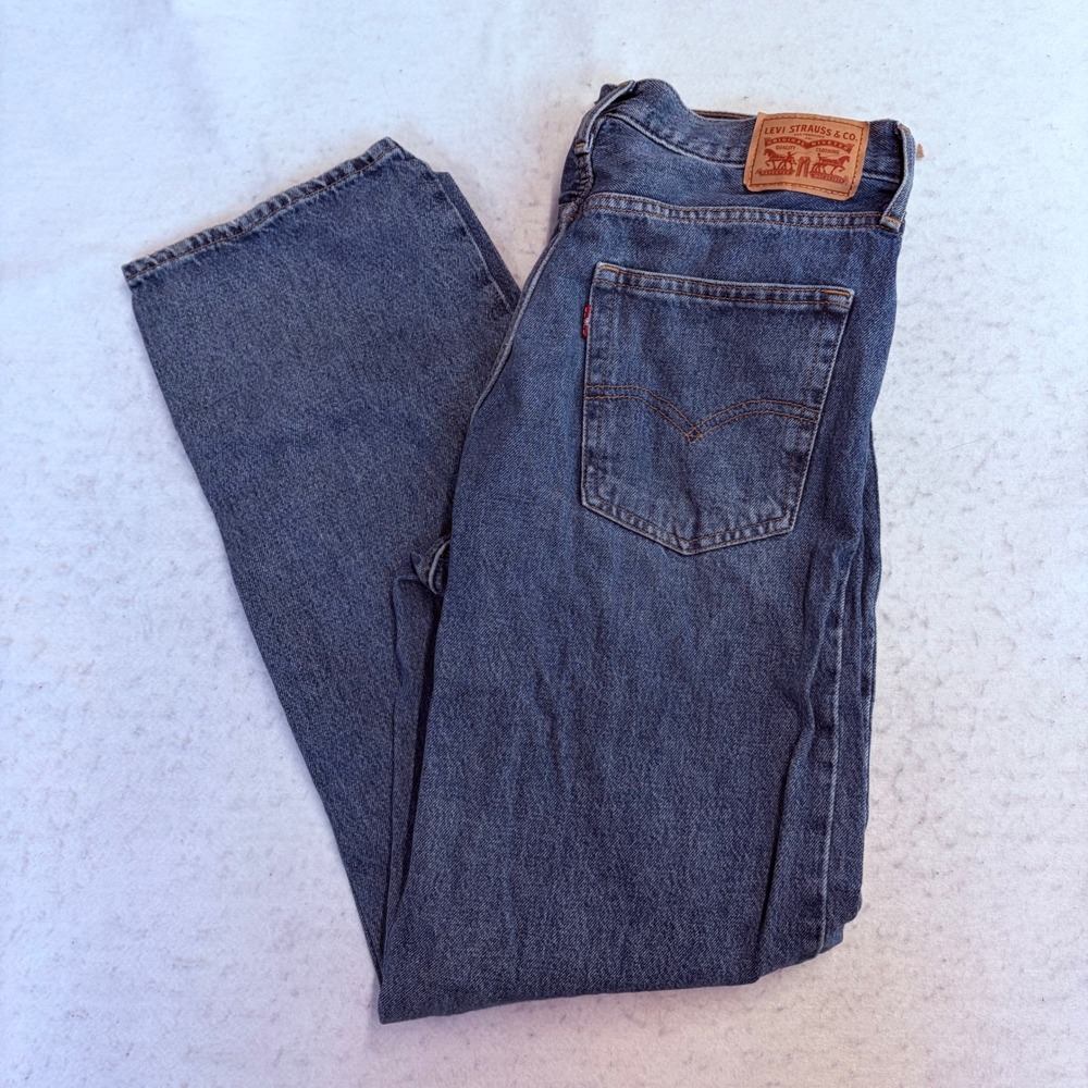 Levi's 94 Baggy Jeans Womens 30 Blue Denim High Rise Straight Leg